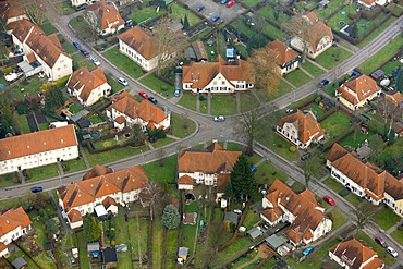 Aerial photo, Teutoburgia Colliery Village, Herne, Ruhr area, North Rhine-Westphalia, Germany, Europe