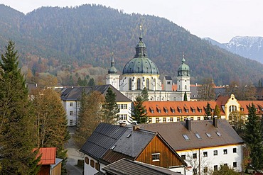 Benedictine monastery Kloster Ettal, Ettal, Graswangtal, Bavaria, Germany, Europe