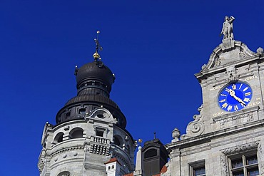 New town hall, detail, Leipzig, Saxony, Germany, Europe