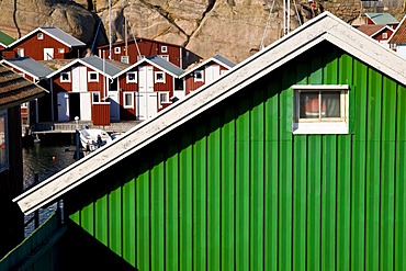 Wooden houses, Smoegen, west coast, Sweden, Scandinavia, Europe