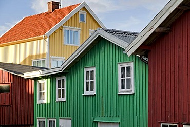 Wooden houses, Smoegen, west coast, Sweden, Scandinavia, Europe