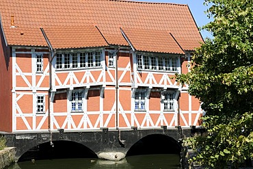 Half-timbered house called Gewoelbe, Wismar, Germany, Europe