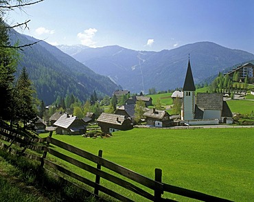 Village Maria Rain near Ferlach, Carinthia, Austria, Europe