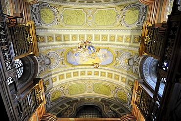 Interior, Grand Hall of the Austrian National Library, Josefsplatz, Vienna, Austria, Europe