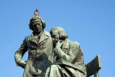 Memorial of Grimm Brothers, Hanau, Hesse, Germany, Europe