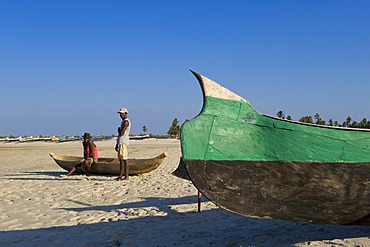 Fishing boat, Morondava, Madagascar, Africa