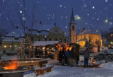 Christmas celebration in St. Veit, Berndorf, Triestingtal, Lower Austria, Austria, Europe