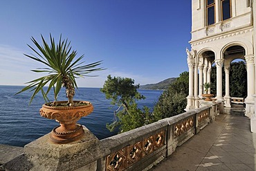 Miramare Castle, Castello di Miramare, Bay of Grignano, Trieste, Italy, Europe