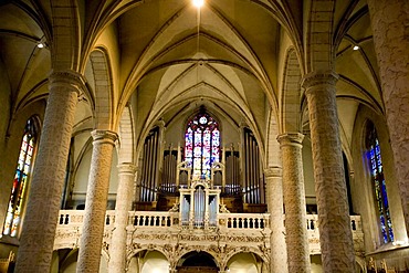 Interior shot, Notre Dame Cathedral, Luxembourg, Europe