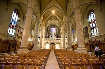 Interior shot, Notre Dame Cathedral, Luxembourg, Europe