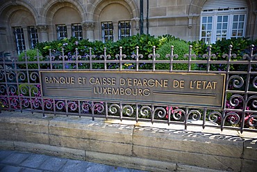 Banque et Caisse d'Epargne de l'Etat Luxembourg bank, Luxembourg, Europe