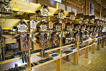 Cuckoo clock factory, Gernrode, Harz, Saxony-Anhalt, Germany, Europe