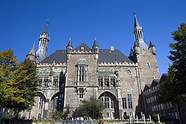 The city hall of Aachen, North Rhine-Westphalia, Germany, Europe