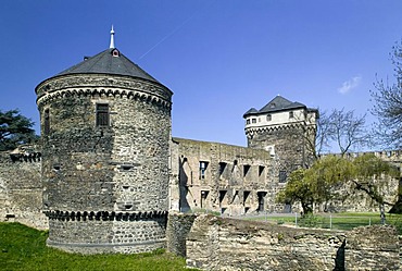 Old city ramparts in Andernach, Rhineland-Palatinate, Germany, Europe