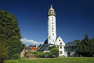 Hoechster Schloss Renaissance castle of the archbishops of Mainz, Frankfurt, Hoechst district, Hesse, Germany, Europe