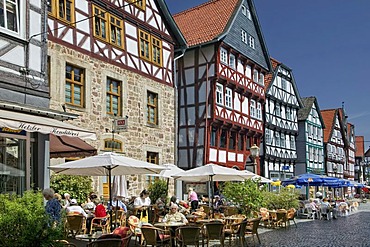 The marketplace of Fritzlar near Kassel, Hesse, Germany, Europe