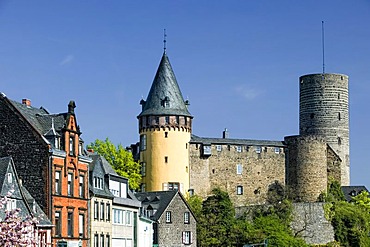 The Genovevaburg Castle with Goloturm Tower, Mayen, Rhineland-Palatinate, Germany, Europe