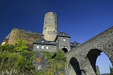 Genovevaburg Castle with Goloturm Tower, Mayen, Rhineland-Palatinate, Germany, Europe