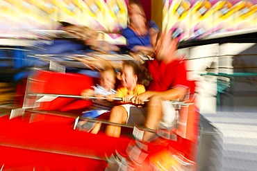 Carousel, folk festival, Muehldorf am Inn, Bavaria, Germany, Europe