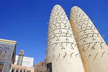 Pigeon towers, Cultural Village, Doha, Qatar, Persian Gulf, Middle East, Asia