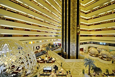 Interior, elevators, Hotel Doha Sheraton, Doha, Qatar, Persian Gulf, Middle East, Asia