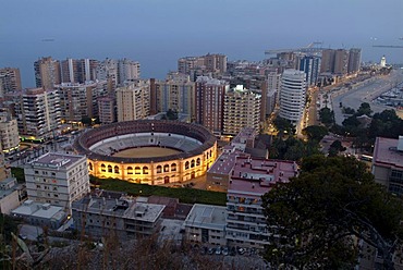 Plaza de toros bullring, La Malagueta district, Malaga, Costa del Sol, Andalusia, Spain, Europe