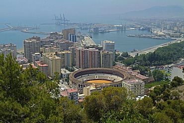 Plaza de toros bullring, La Malagueta district, Malaga, Costa del Sol, Andalusia, Spain, Europe