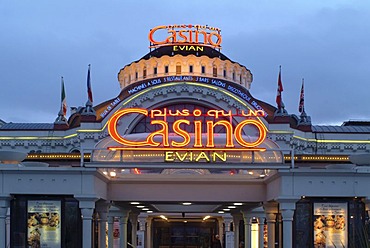 Casino Evian, Evian-les-Bains on Lake Geneva, Haute-Savoie, France, Europe