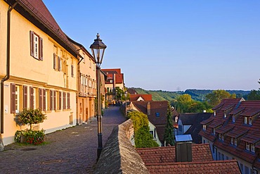 Auf der Mauer lane, old town, Besigheim, Neckartal, Baden-Wuerttemberg, Germany, Europe