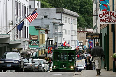 City centre of Juneau, Alaska, USA