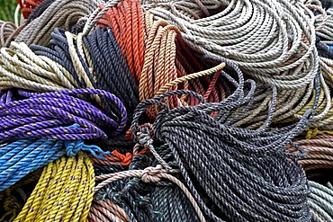 Lobster lines, Maine coast, New England, USA