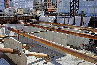 Construction site, Battery Wharf, North End, Boston, Massachusetts, New England, USA