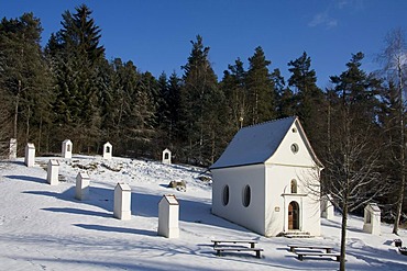 Dreitrittenkapelle chapel, Stetten am Kalten Markt, Sigmaringen, Baden-Wuerttemberg, Germany, Europe