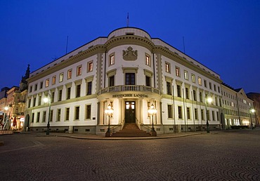 Hessian Parliament, at night, Wiesbaden, the capital, Hesse, Germany, Europe