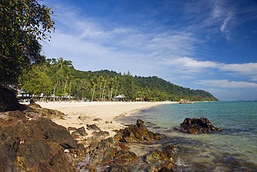 Palm beach, bay of Ko Hai or Koh Ngai island, Trang, Thailand, Asia