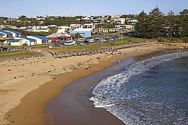 Beach and town of Port Campbell, Victoria, Australia