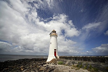 The Griffiths Island Lighthouse at Port Fairy, Victoria, Australia