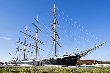 Sail training ship Passat in the port of Travemuende, Schleswig-Holstein, Germany, Europe