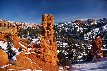 Red Rock Canyon in winter, Utah, USA