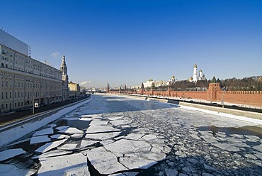 Kremlin in winter, Moscow, Russia