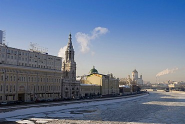 Embankment of Moscow river, Moscow, Russia