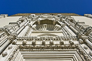 Gothic church of San Francesco alle Scale, 1323, facade by Giorgio Orsini da Sebenico, Pizzecolli street, Ancona, Marche, Italy, Europe