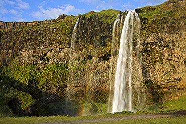 Seljalandsfoss waterfalls in southern Iceland, Iceland, Europe