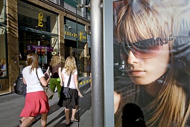 Advertising, Gran Via, Madrid, Spain, Europe