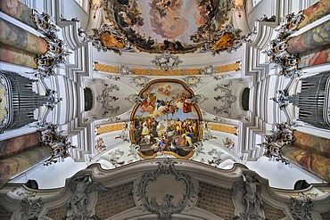 Basilica of the Benedictine Abbey in Ottobeuren, Bavaria, Germany, Europe