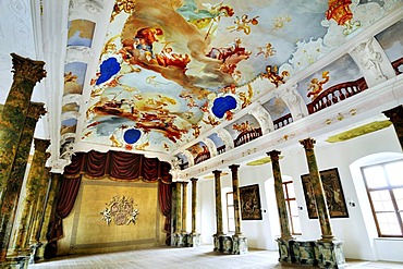 Theater of the Benedictine Abbey Ottobeuren, Bavaria, Germany, Europe
