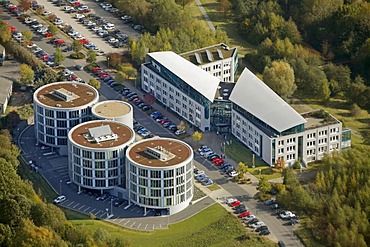 Aerial shot, ZBZ-Witten GmbH, Witten Centre of Dental Research, Witten, Ruhr district, North Rhine-Westphalia, Germany, Europe