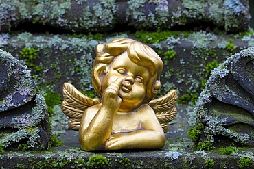 Golden angel figurine