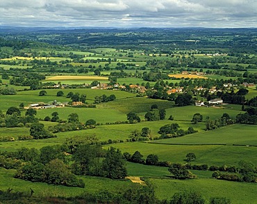 English countryside in the Vale of Gloucester, England, United Kingdom, Europe