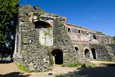 Ruins of the Imperial Palace in Kaiserswerth, Duesseldorf, Rhineland, North Rhine-Westphalia, Germany, Europe